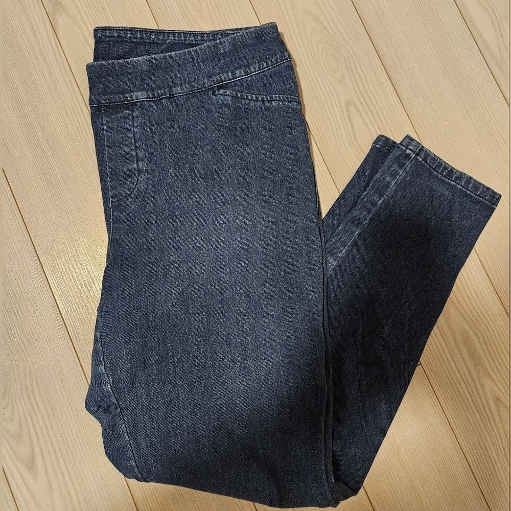 Calvin Klein Womens Large Jeggings Denim Darker Wash Pants Comfortable Stretchy